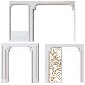 欧式古典门套垭口组合3D模型下载